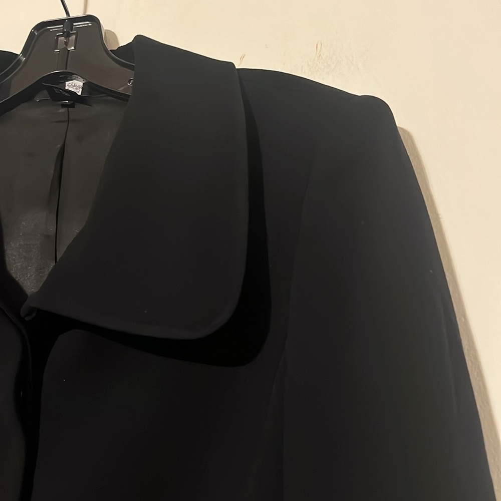 Ellen Tracy for Saks Fifth Avenue black 3/4 sleeve suit jacket - Picture 2 of 8